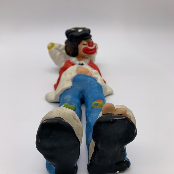 Annette Little ENESCO Imports Ceramic Hobo Clown Door Stopper/Wall/Furniture Art - Picture 11 of 16